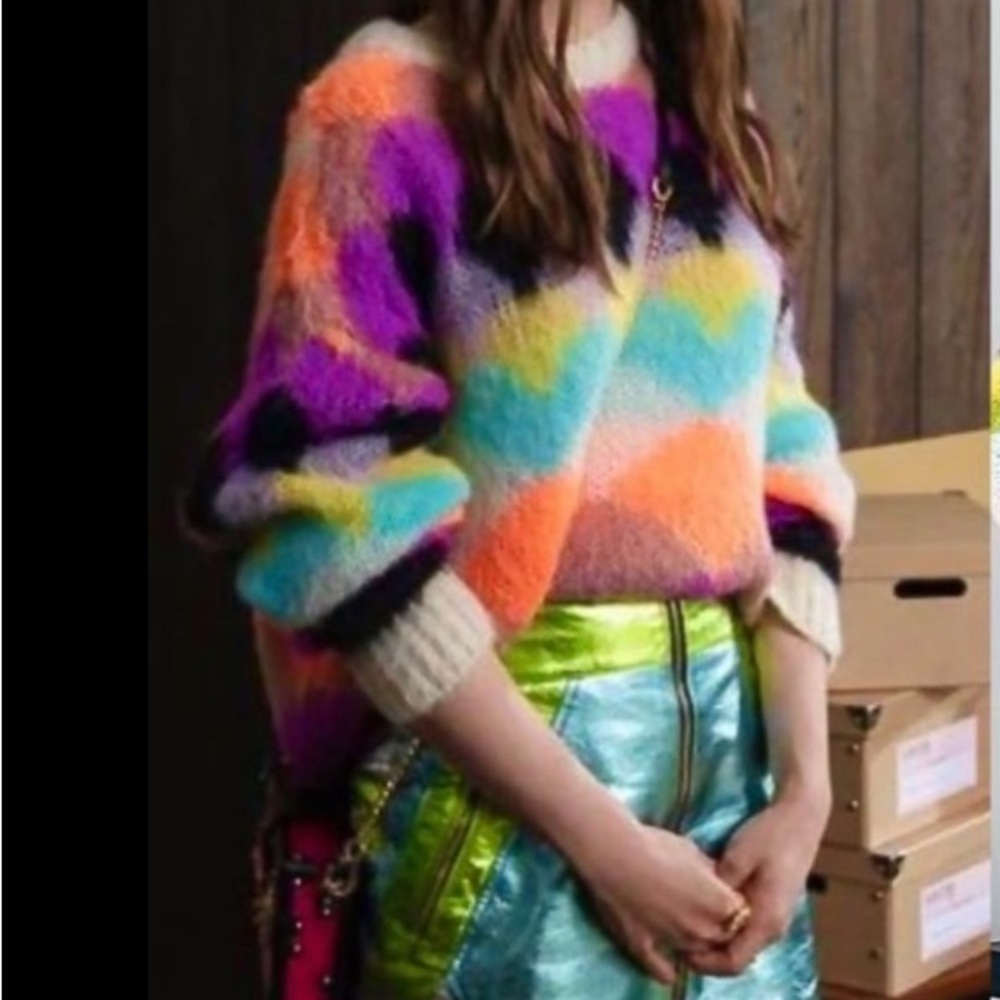 Beautiful Essential Antwerp Cadaques sweater, as seen in Emily In Paris